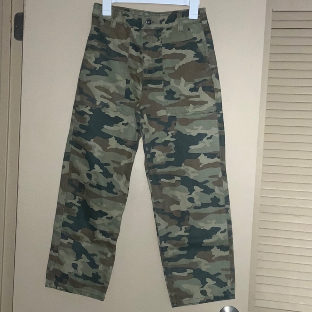 Free People camo jeans, 27